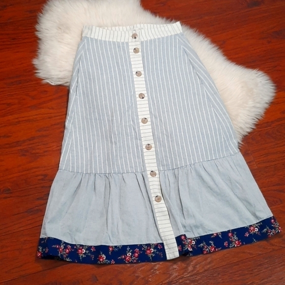 Madewell Dresses & Skirts - Madewell The New Denim Project Patchwork Skirt